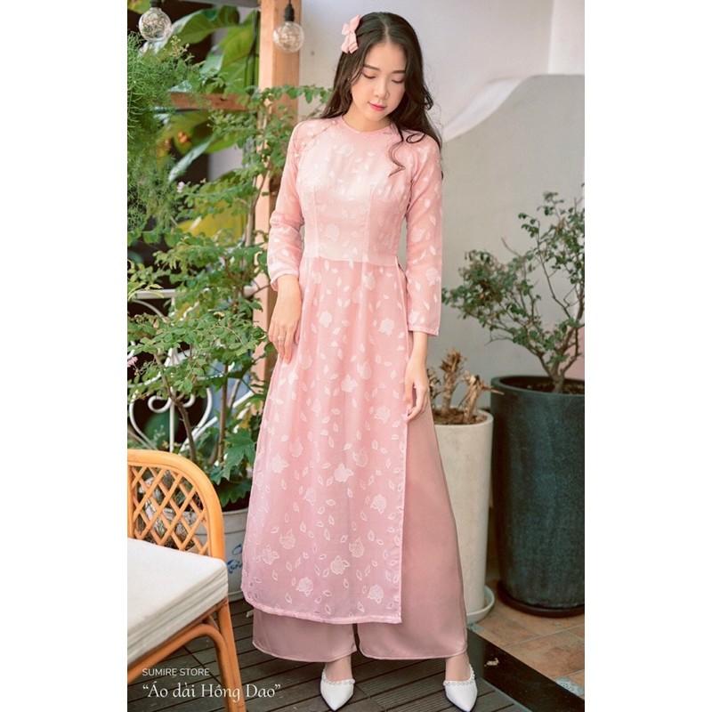 Áo dài von cao cấp đính ngọc