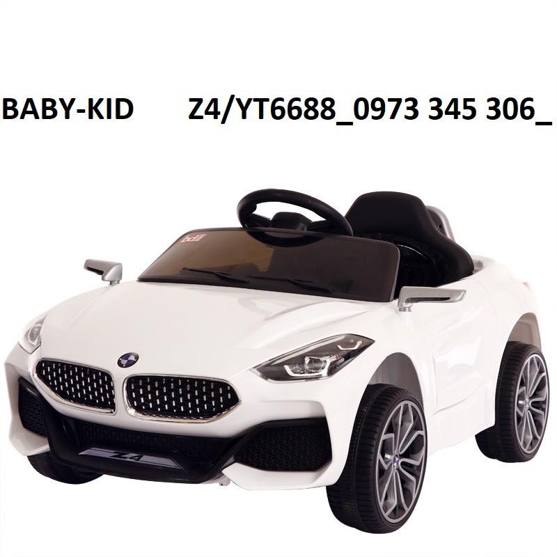 Ô tô xe điện trẻ em BABY-KID BMW YT-6688/Z4 tự lái và remote 2 động cơ ắc qui 6V4, 5AH