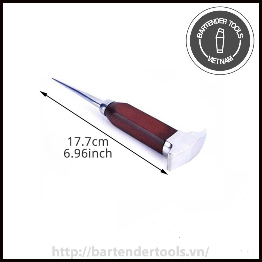Anvil Ice Pick Short - Dụng cụ cắt đá băng inox đầu búa - Dụng cụ bartender