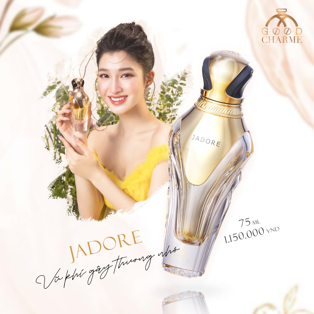 Nước Hoa Nữ Cao Cấp GOOD CHARME JADORE 75ml Lưu Hương Lâu Quyến Rũ, Nữ Tính_Nước Hoa Chính Hãng