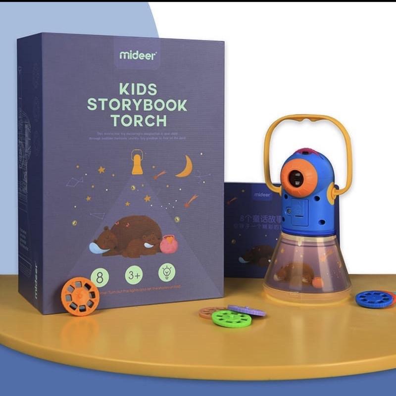 Đồ Chơi Thông Minh Đèn Pin Kể Chuyện Cổ Tích kết hợp đèn ngủ Mideer Kid Storybook Torch , Đồ Chơi Trí Tuệ Cho Bé