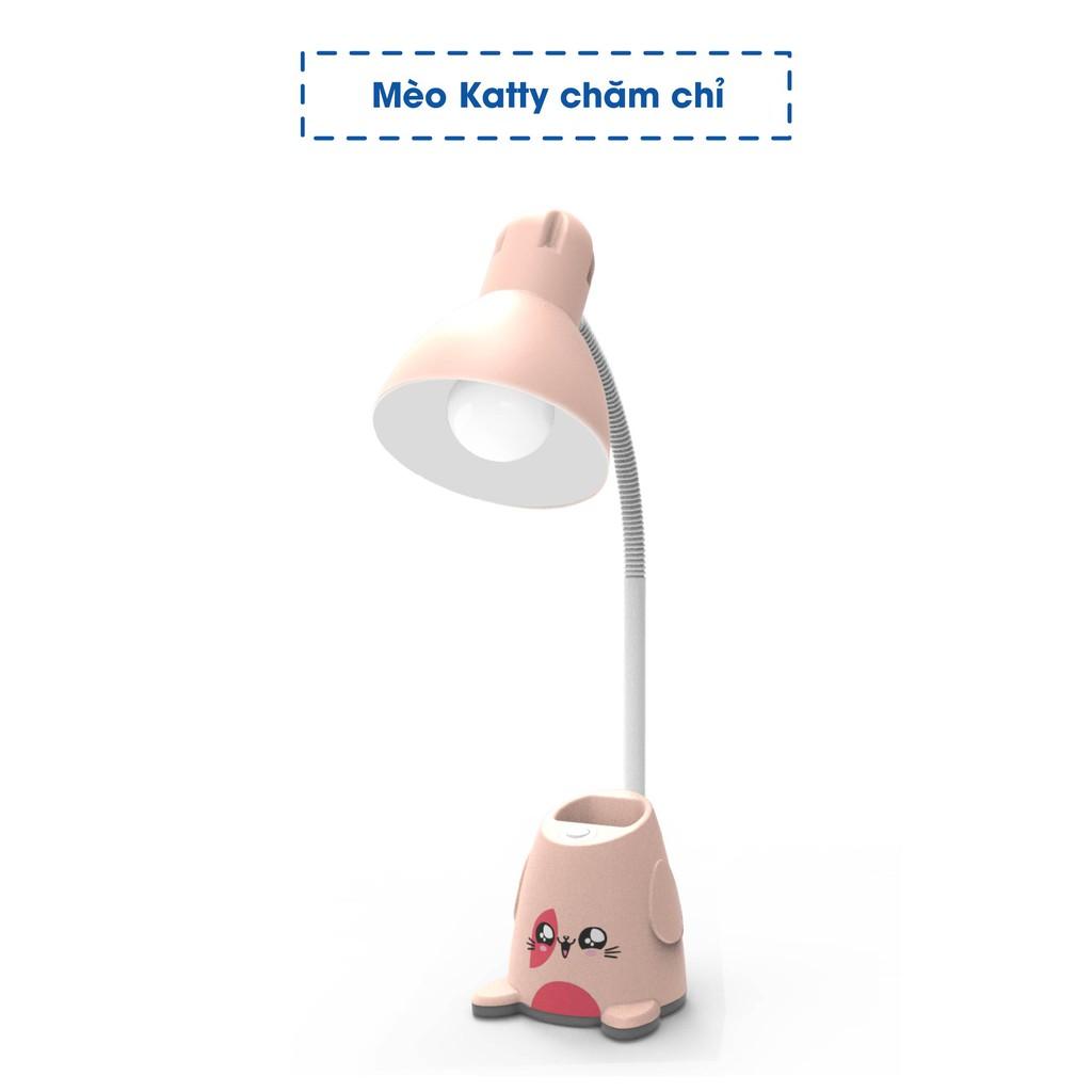 Đèn bàn, đèn LED chống cận thị chính hãng Rạng Đông bóng 5W, thiết kế siêu đáng yêu cho bé