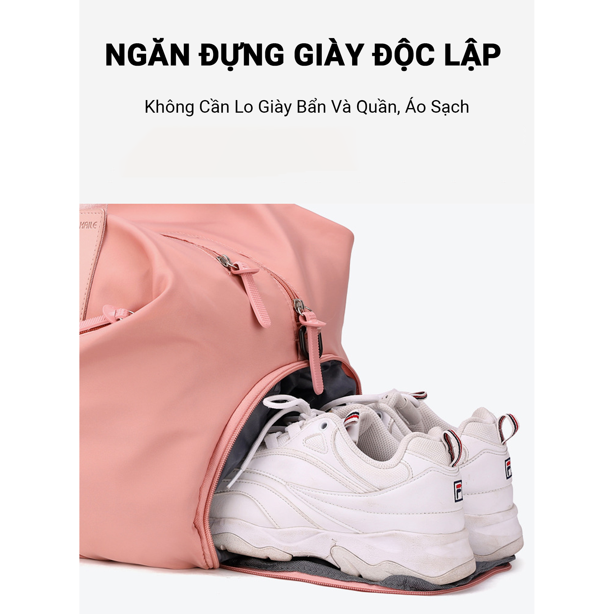 Túi Du Lịch Đa Năng Chống Thấm Nước Cao Cấp, Sức Chứa Lớn, Có Ngăn Đựng Giày Riêng Biệt, Túi Xách Du Lịch Teement - Hàng Chính Hãng