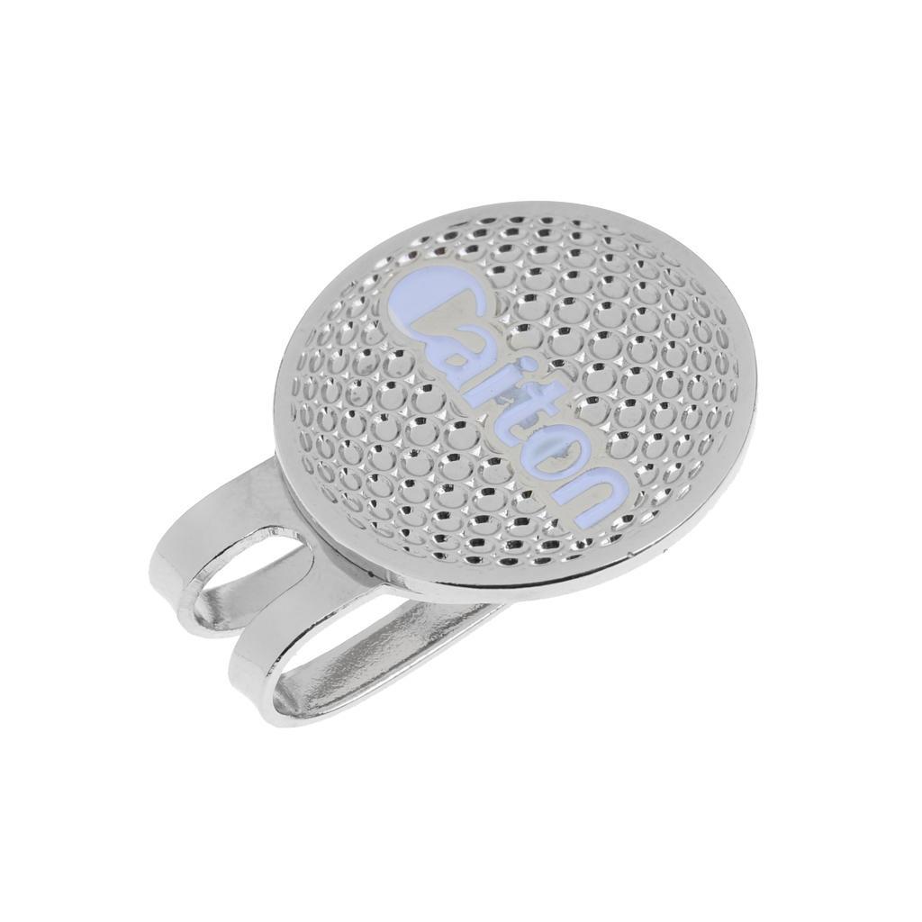 Alloy Golf Hat / Cap / Visor Clip with Golf Ball Marker Golf Accessories