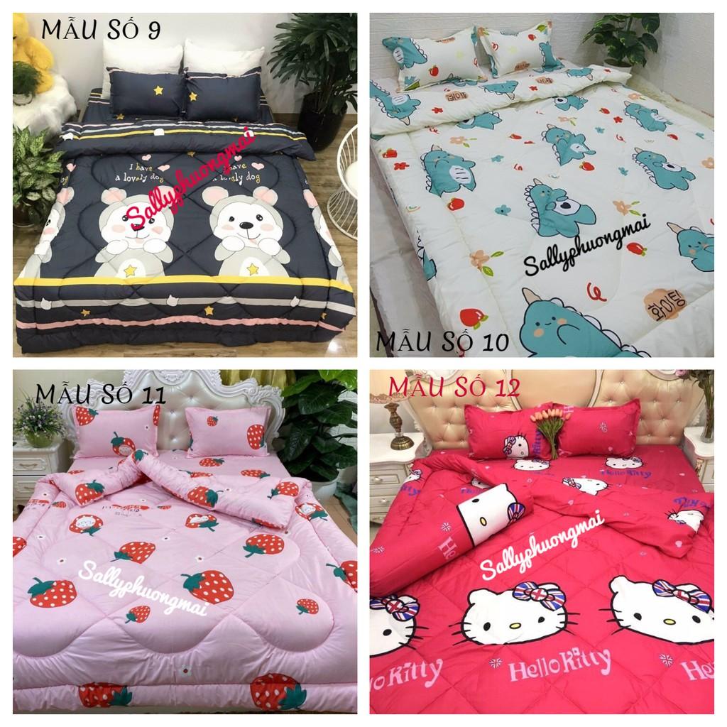 SET 4 MÓN CHĂN PHAO GA GỐI MẪU KITTY NƠ HỒNG- DỄ THƯƠNG- Sallyphuongmai