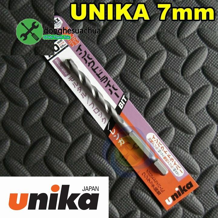 Mũi khoan tường Unika 7mm RJ 7.0 x 115 đuôi lục giác