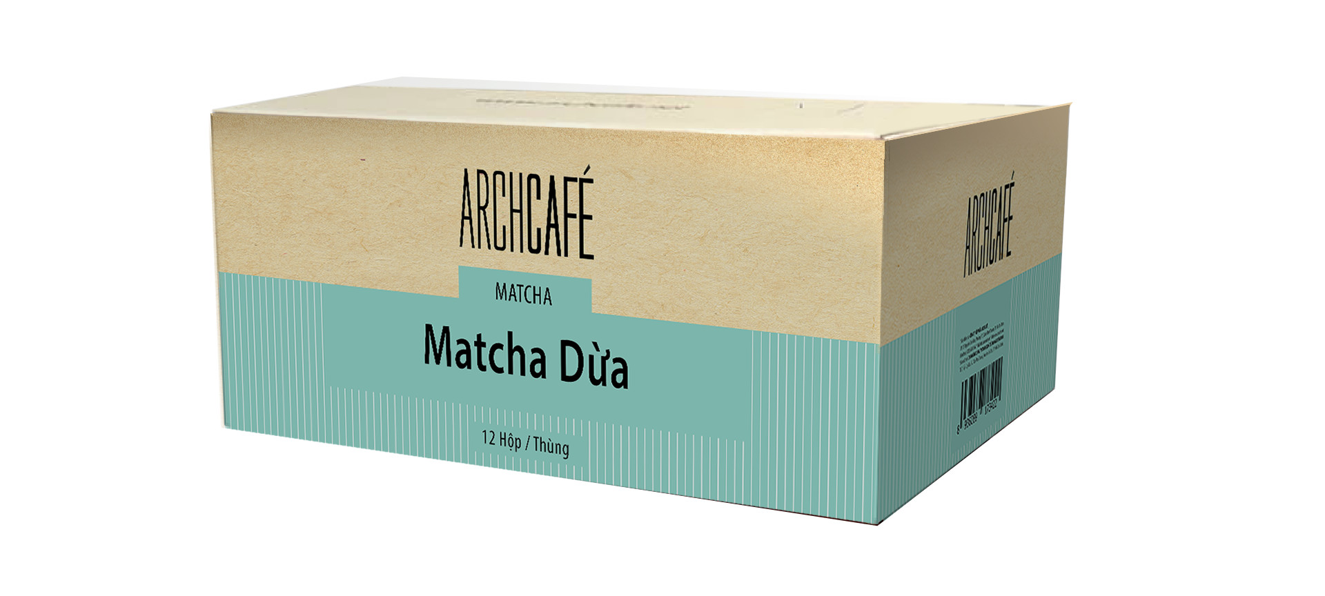 Matcha Dừa - Trà hoà tan Archcafé (hộp 12 gói x 17g)