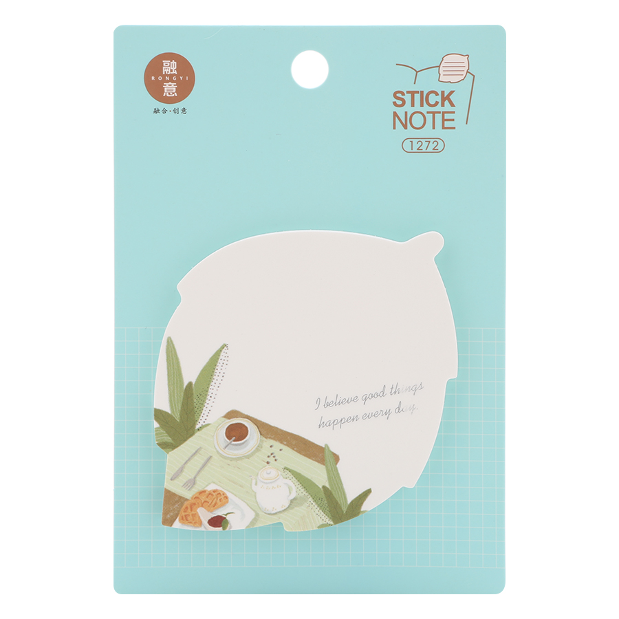 Lốc 4 Xấp Giấy Note No.1272 - Hình Lá Cây