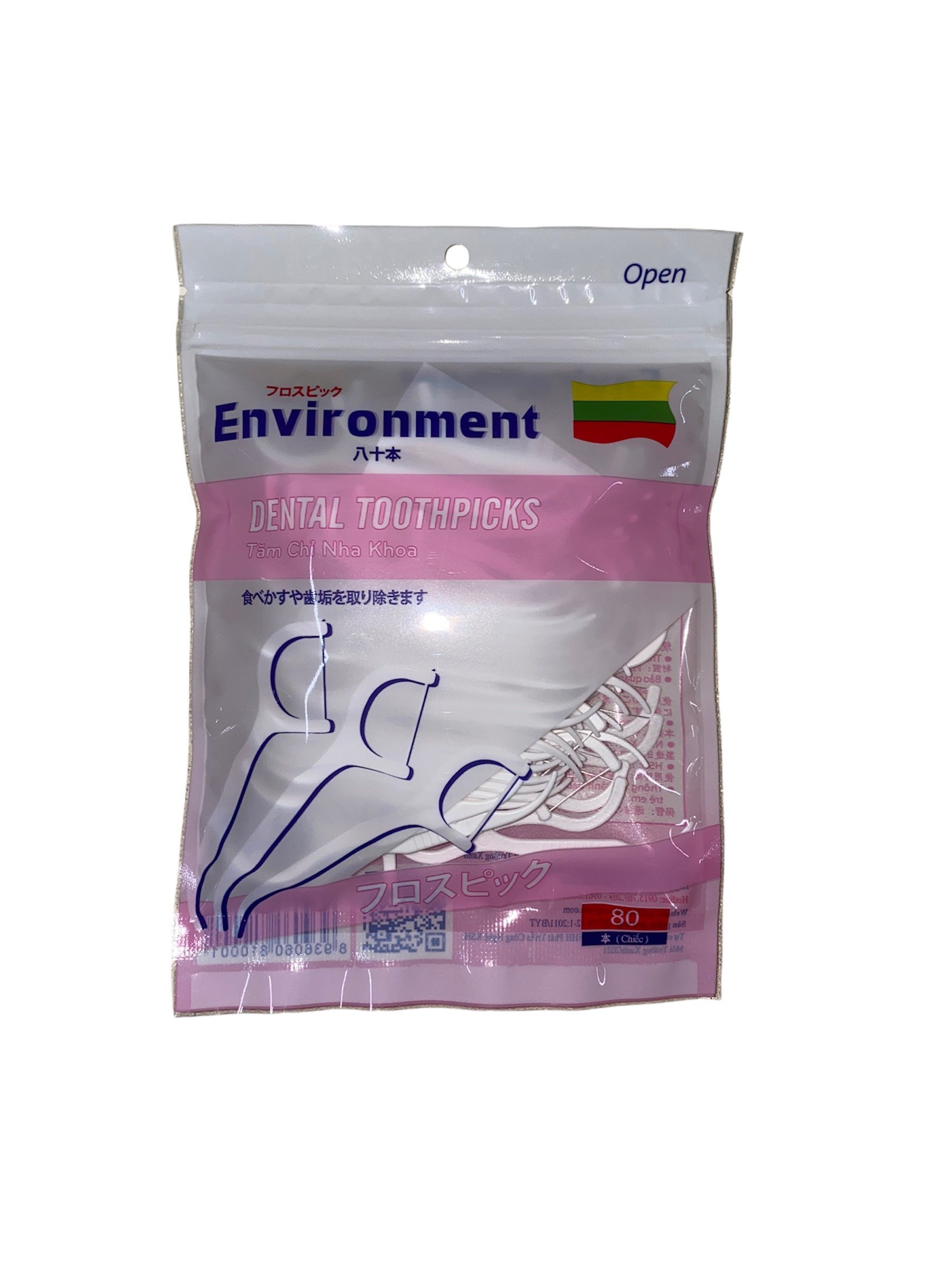 COMBO 5 GÓI 400 CÂY Tăm chỉ nha khoa ENVIRONTMENT - Chỉ Đức công nghệ Nhật ENVIRONTMENT