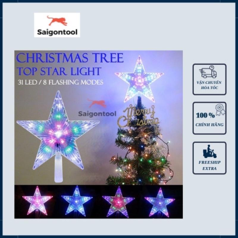 Ngôi Sao Led 20cm - trang trí cây thông giáng sinh, Noel