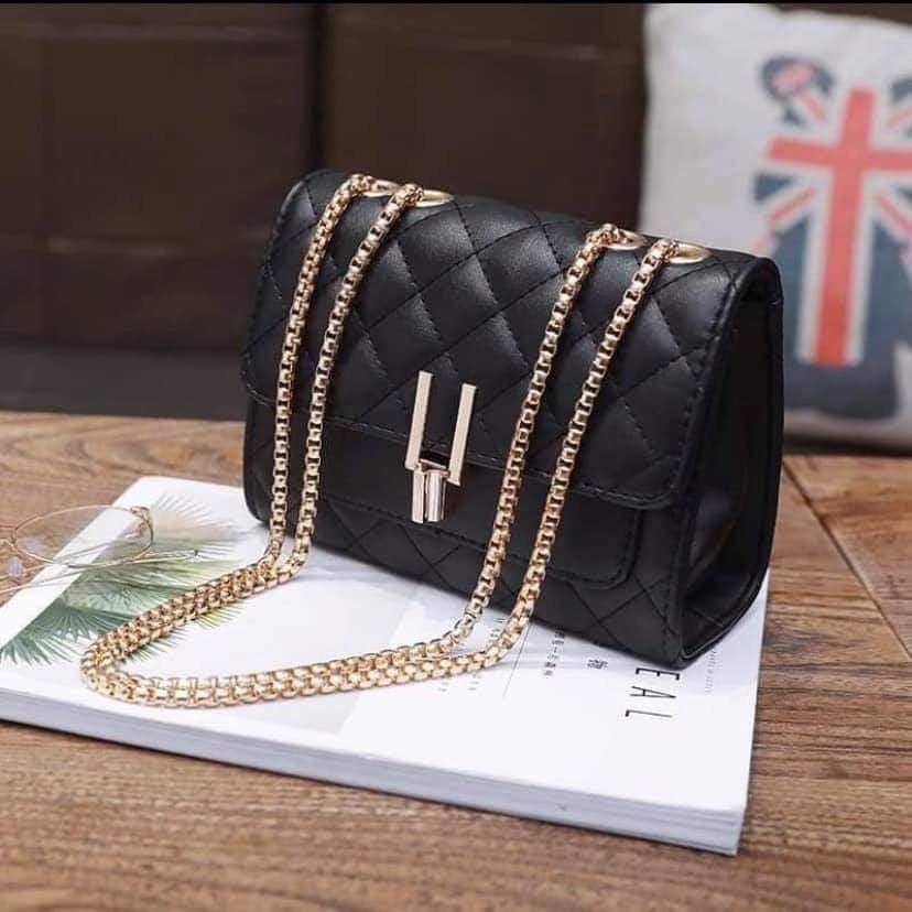 Túi đeo chéo nữ trần trám bút chì BH 417
