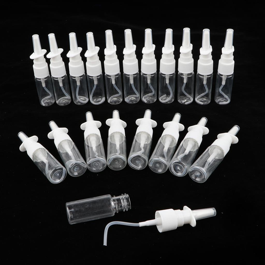 40 Pieces Empty Pump Nose 15ml 30ml Nasal Spray Bottles Perfumes Travel