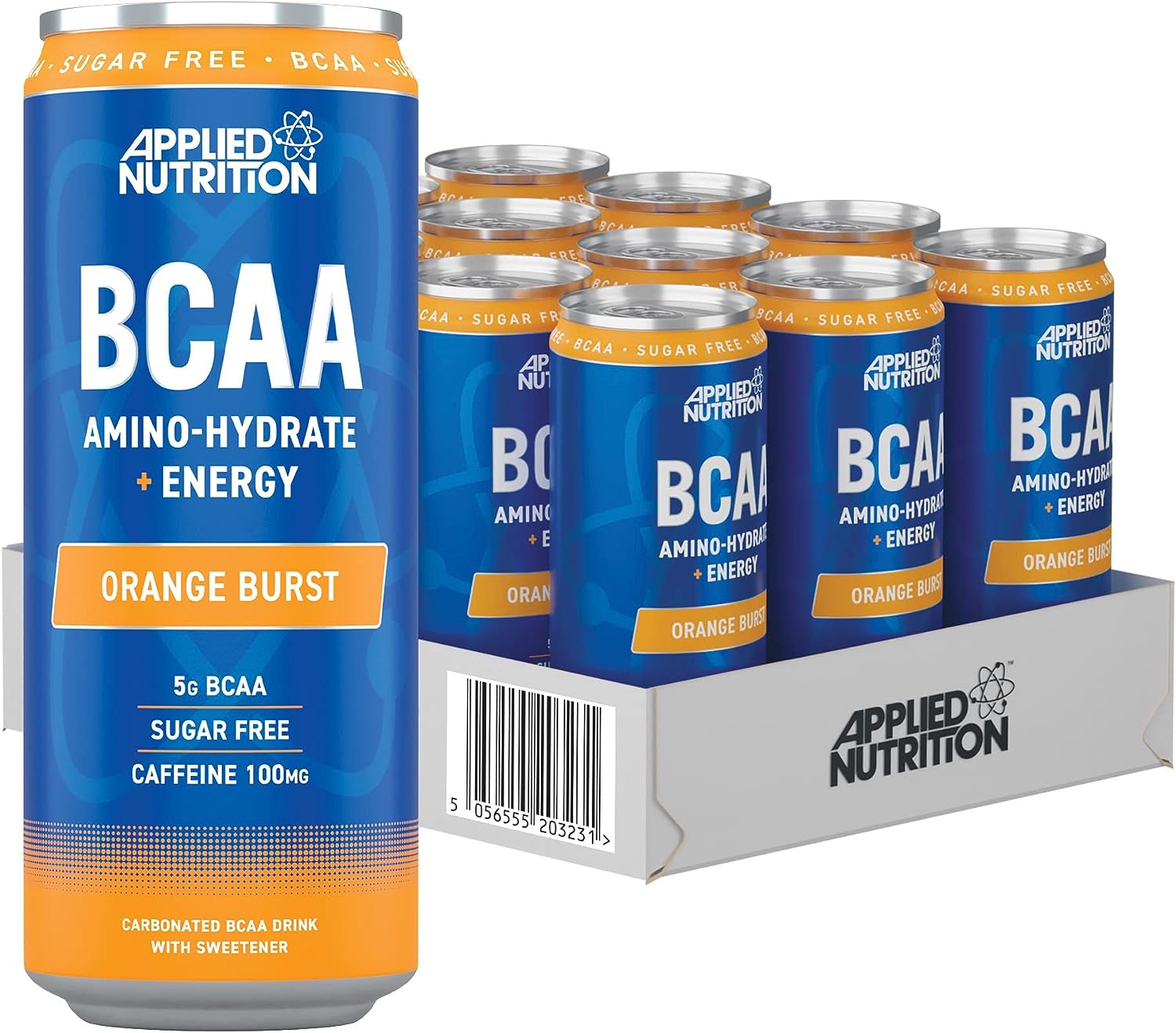 Applied Nutrition Lon BCAA Functional Drink Can 330 ml Có Caffein và B3,B6,B12 Hỗ Trợ Thúc Đẩy Năng Lượng Mạnh Mẽ Khi Tậ