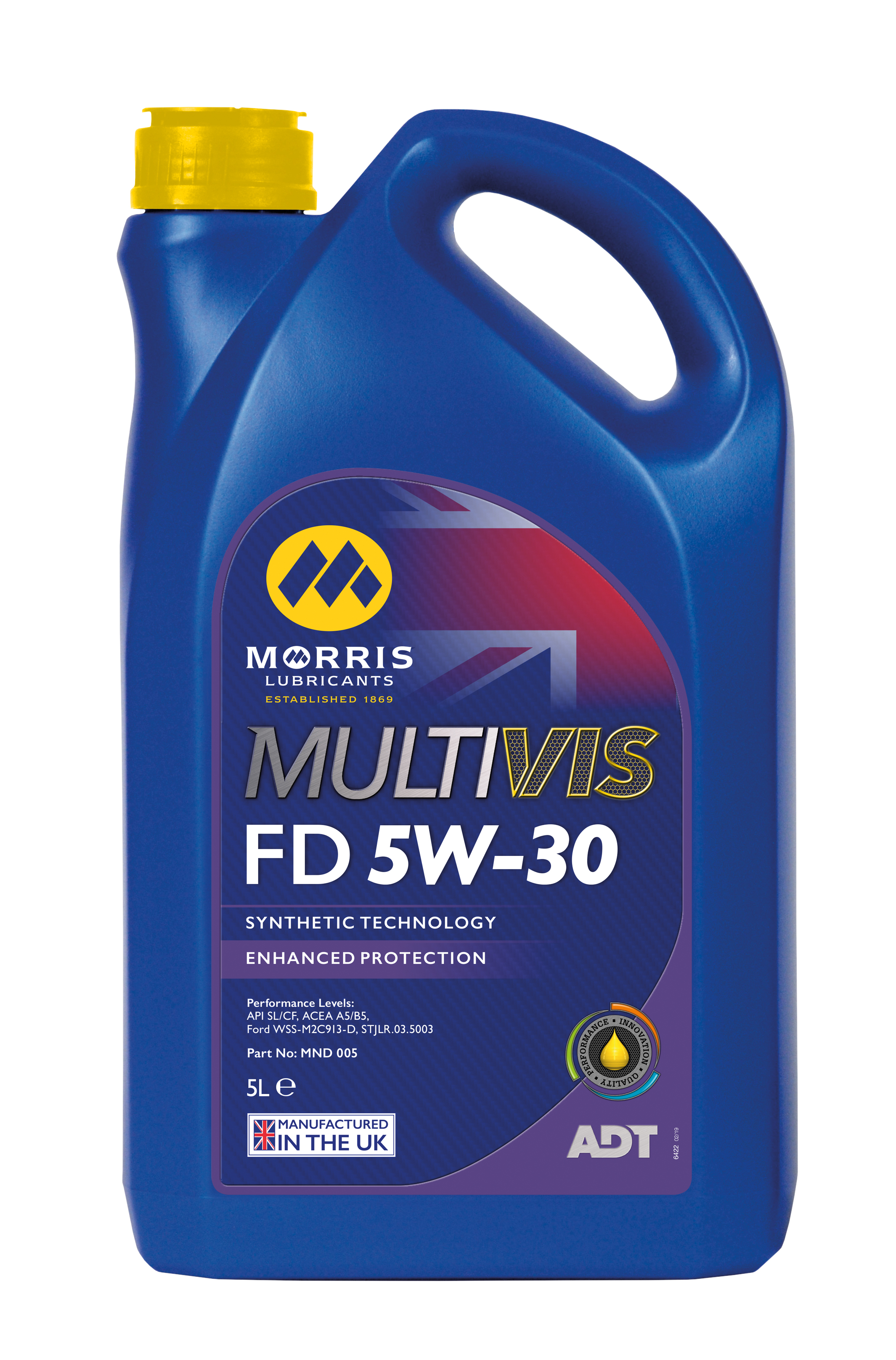 DẦU ĐỘNG CƠ MULTIVIS ADT FD 5W-30 (CAN 5L) CHÍNH HÃNG NHẬP KHẨU 100% TỪ ANH QUỐC