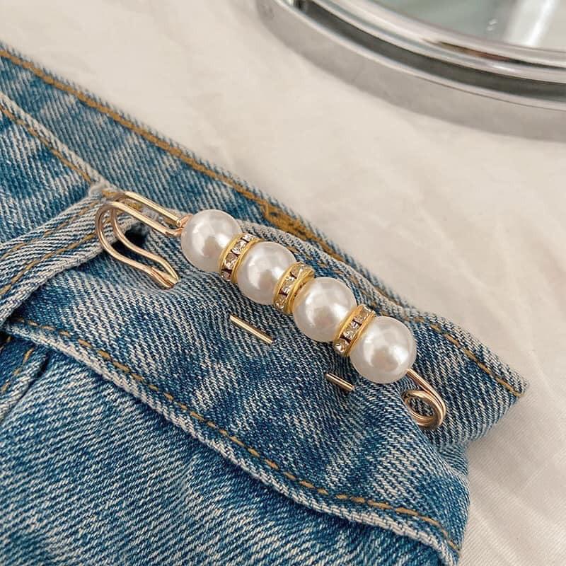 Set 4 Chiếc Ghim Cài Điều Chỉnh Lưng Quần Đa Năng Thời Trang Hàn Quốc