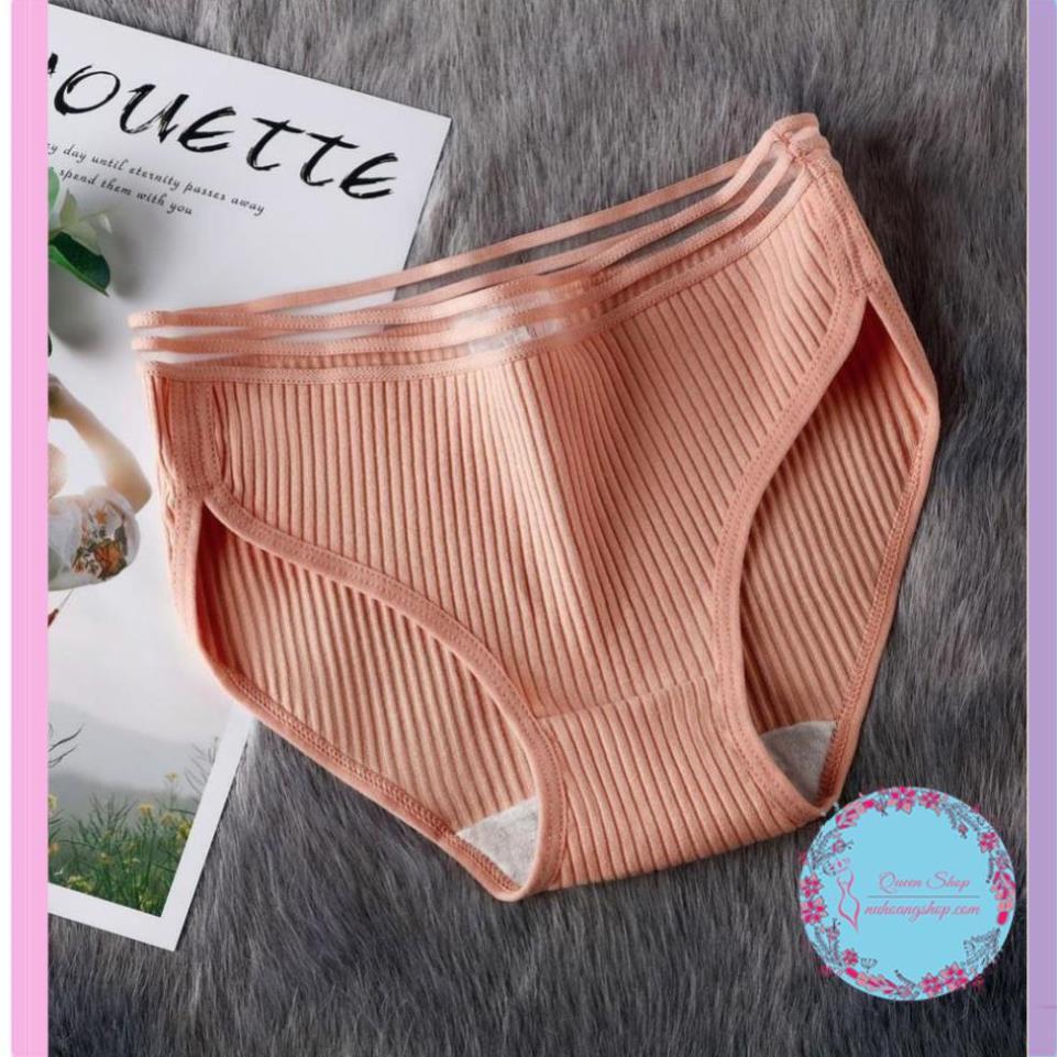Quần lót cotton sợi tăm tre cao cấp thông hơi cực đẹp, quần lót nữ - đồ lót nữ đẹp DL106