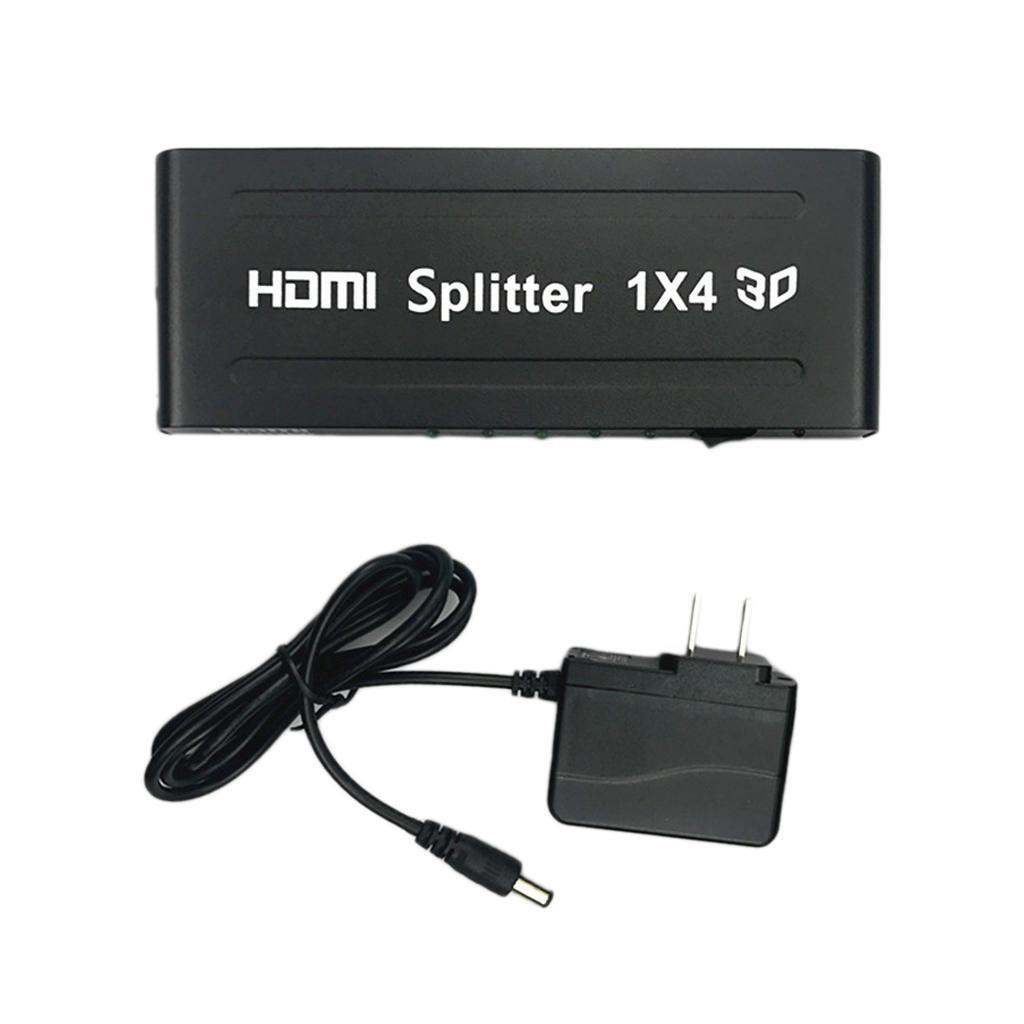 Splitter Amplifier  1x4 Hub 1  3D 1080p