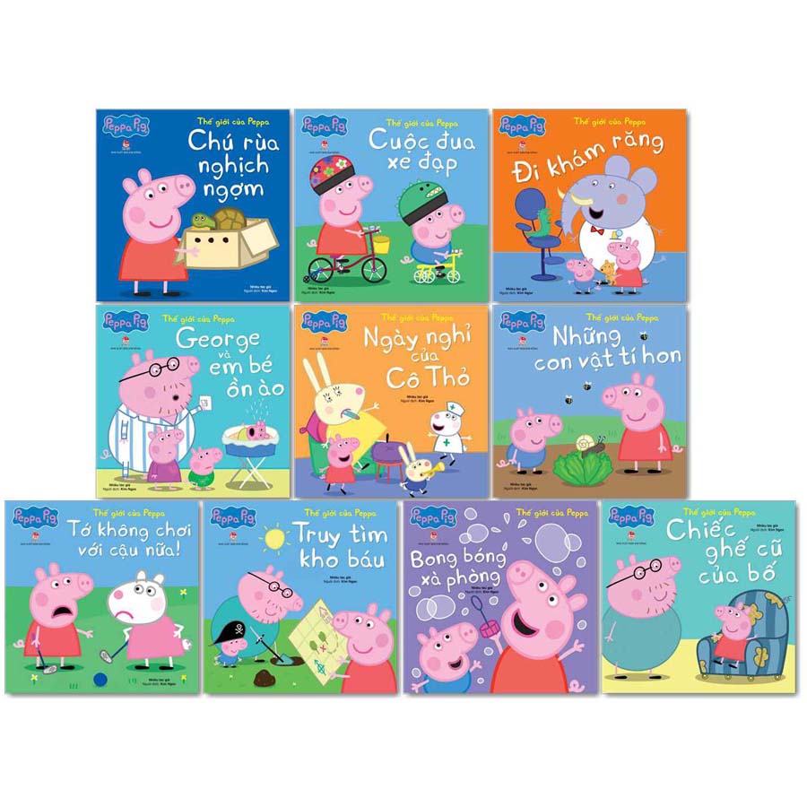 Combo Thế Giới Của Peppa (Khổ 20.5x20,5cm) (10 Cuốn)