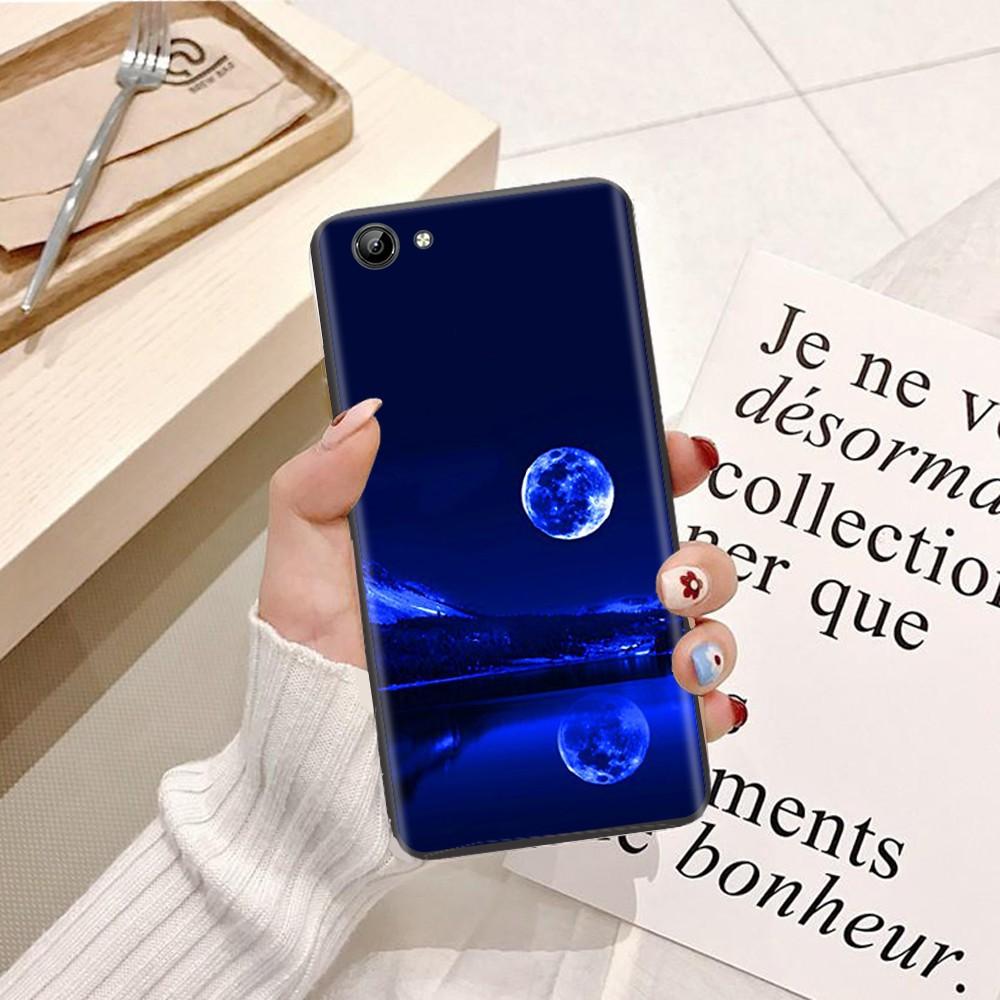 Ốp lưng dành cho điện thoại ViVo V7 Plus Viền dẻo TPU hình Trăng Xanh