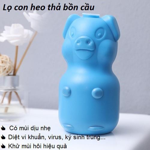 Viên thả bồn cầu hình Con Heo thế hệ mới - khử tẩy bồn cầu, khử mùi, diệt khuẩn nhanh