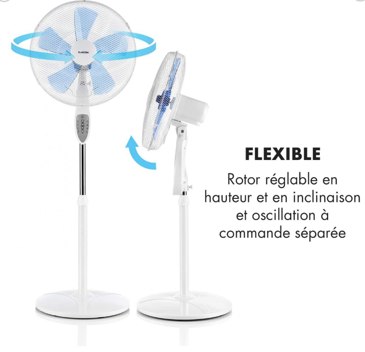 Quạt Cây Đứng KLARSTEIN SUMMERJAM, Quạt Điện, Quạt Máy, Có Điều Khiển, Không Gây Ồn, Nhập Đức