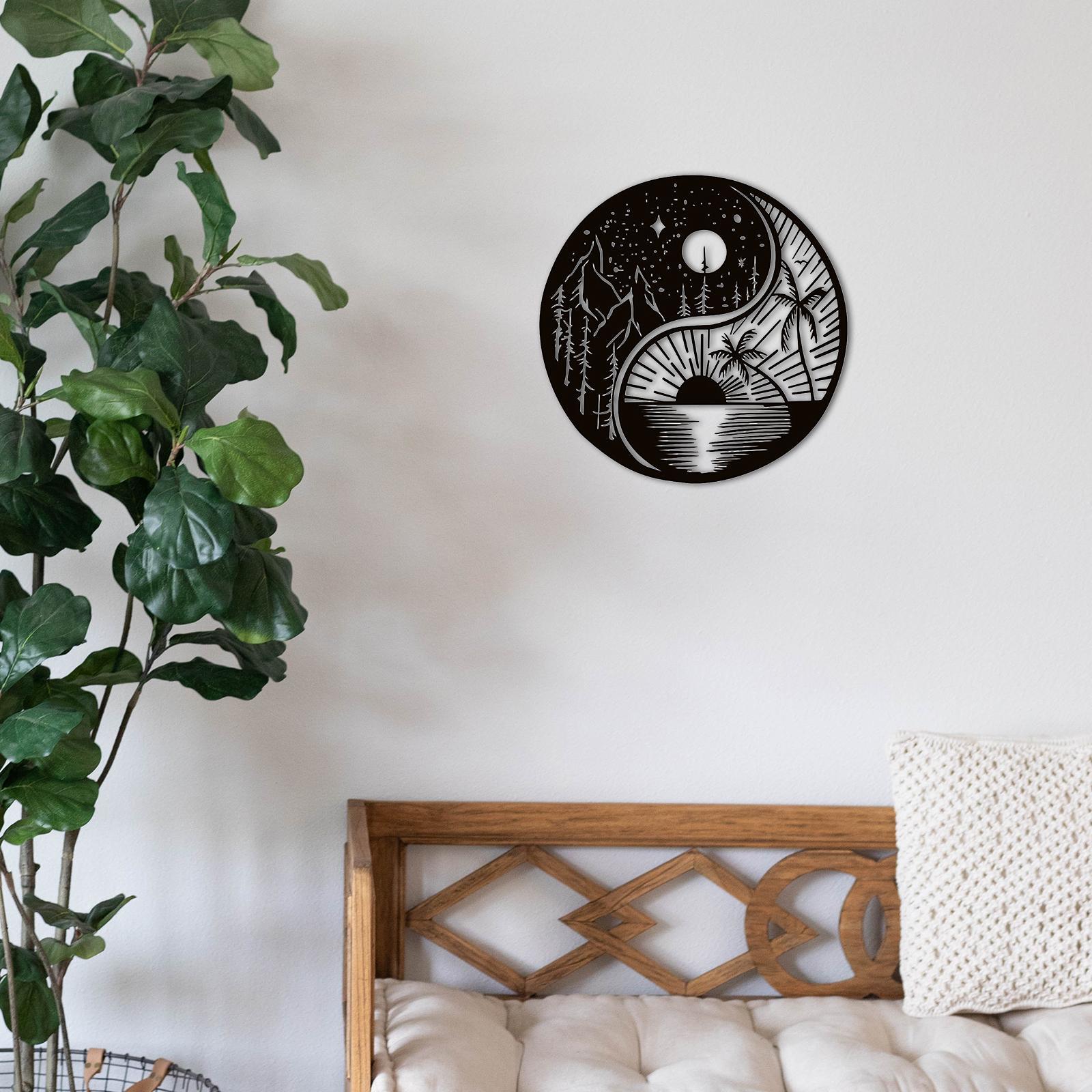 Minimalist Metal Wall Decor Ornament Silhouette Wall Art for Porch