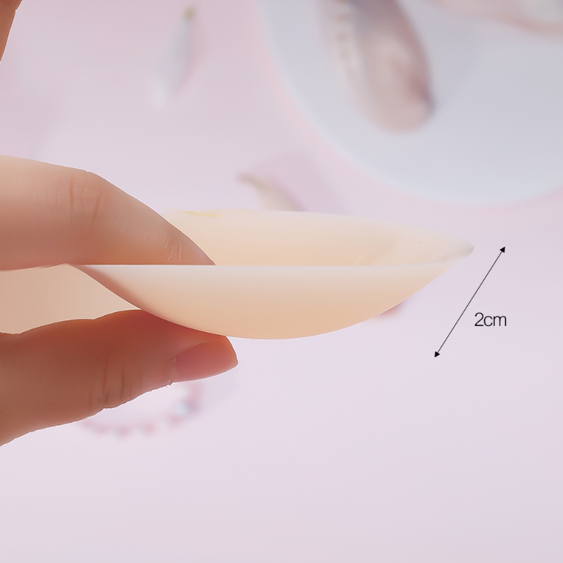 2PCS Tái sử dụng Silicone Thỏ tai BRA Đẩy lên bức tượng bán thân Núm vú Vỏ bọc tự dính dây đeo vú Color: D - 2PCS