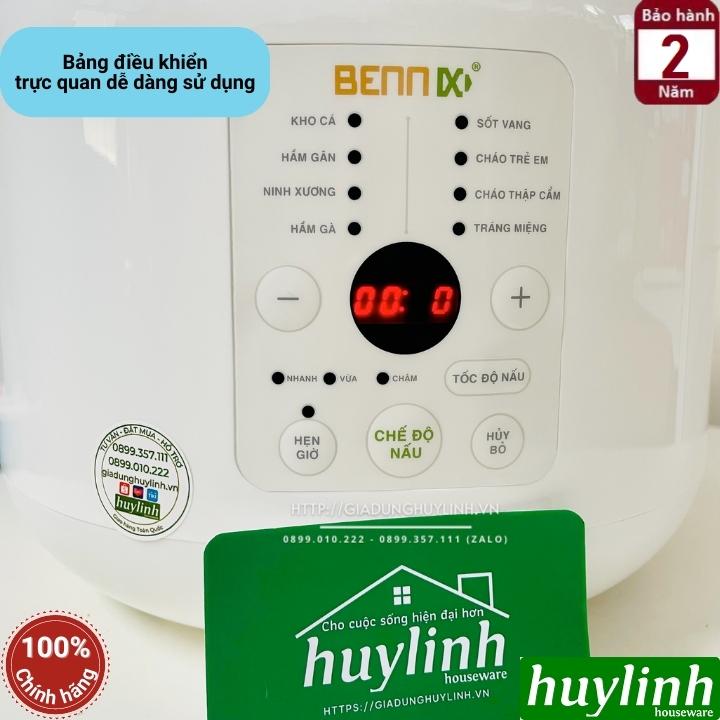 Nồi nấu cháo chậm điện tử Bennix BN-30SLC - Dung tích 3 lít - 8 chức năng - 3 tốc độ nấu - Hàng chính hãng