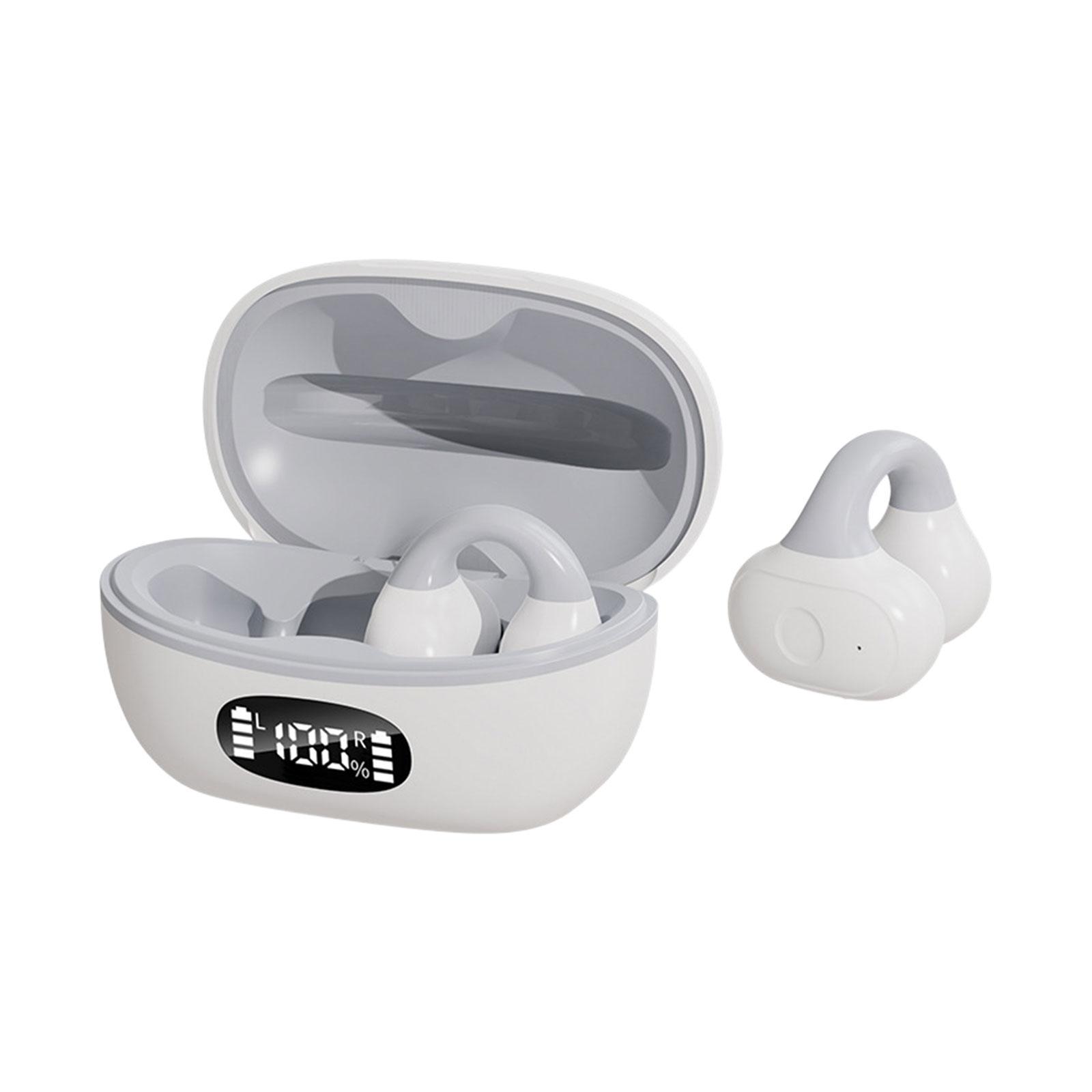 Clip on Open Ear Headphones Workout Headphones Noise Reduction, IPX5 Waterproof, Professional ,Sport Earbuds Headset for Sport Workout Computer