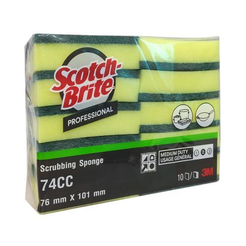 Combo 10 Miếng Chùi Rửa 3M Scotch Brite Professional Medium Duty Scrubbing Sponge 74CC