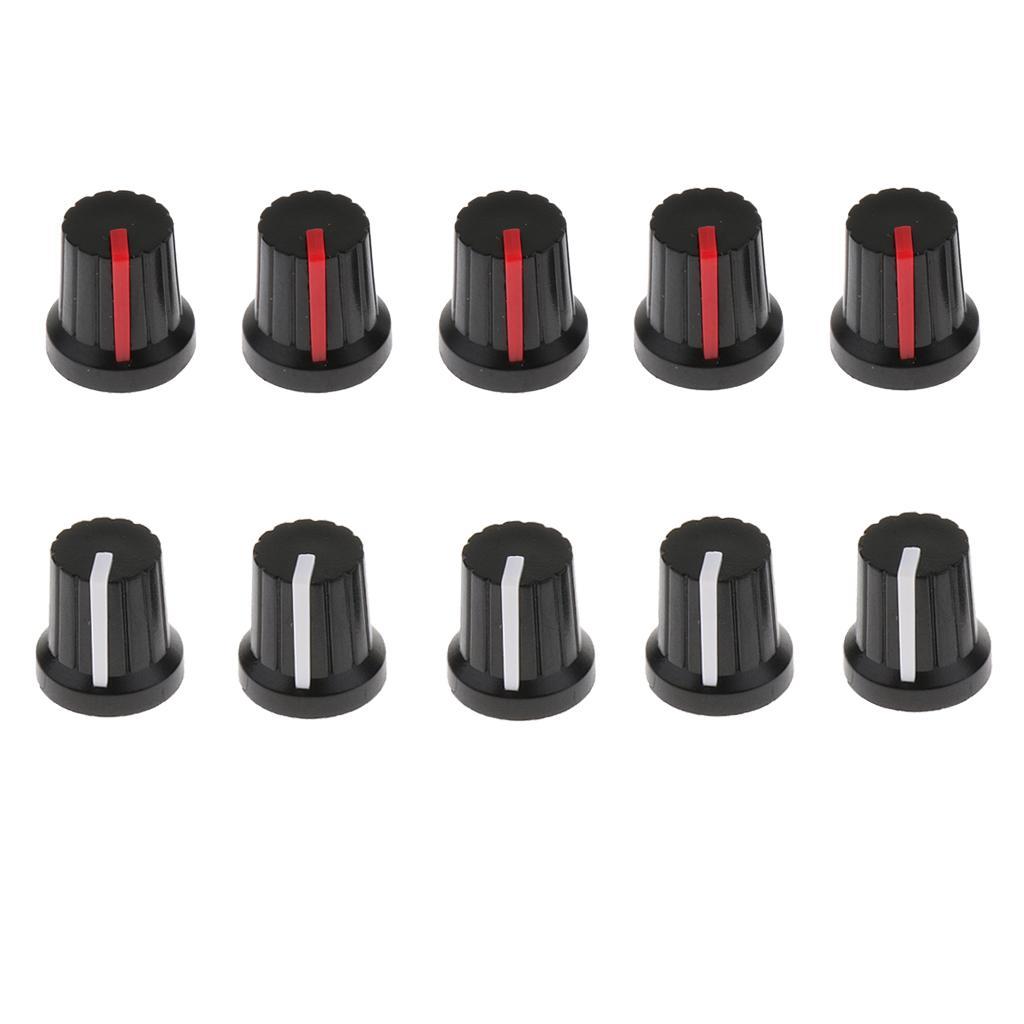 5pcs   Guitar Effect Pedal Knob Amp  Control Knobs black