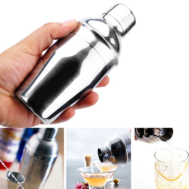 Bình Lắc Pha Chế Trà Sữa 350ml Bằng Inox, Bình Pha Chế Trà Sữa, Nước Ngọt, Nước Hoa Quả