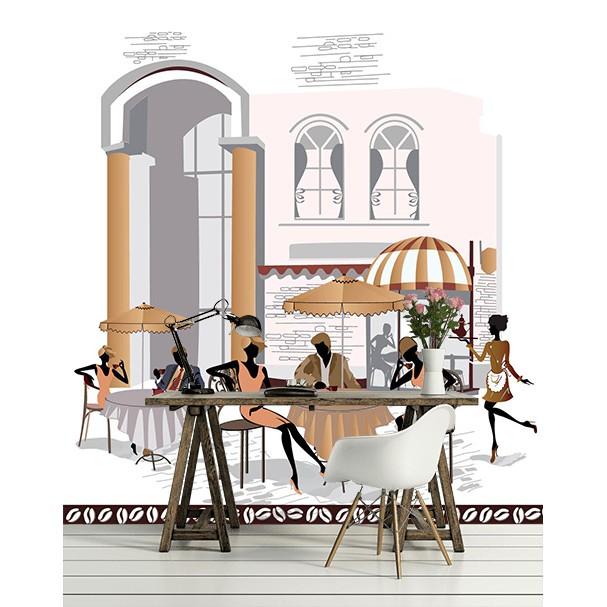 Tranh dán tường canvas đường phố ADH98542