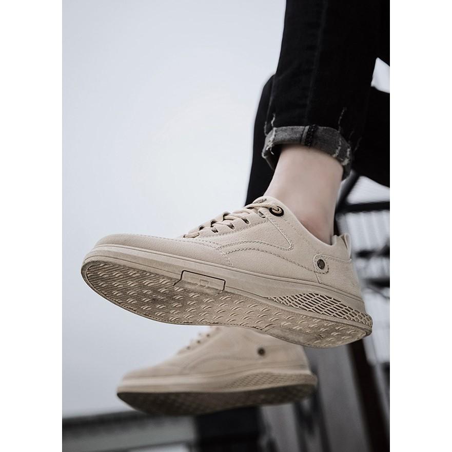 Giày Sneaker Nam, Giày Da Nam Thấp Cổ Da Lộn HOT HOT 2021