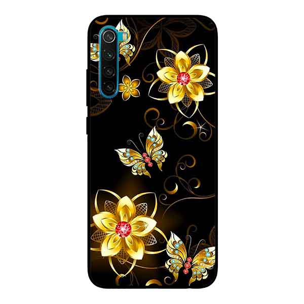 Ốp Lưng in cho Xiaomi Redmi Note 8 Mẫu Hoa Hồng 5 - Hàng Chính Hãng