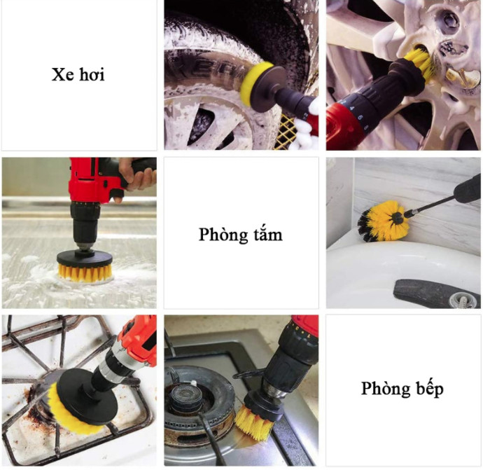 Bộ bàn chải khoan 22 chi tiết