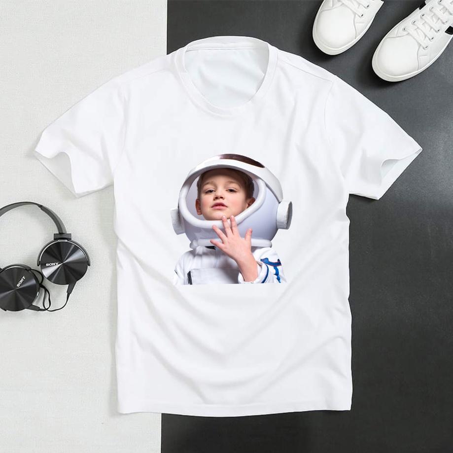 Áo Thun Nam Nữ ADLV BABY FACE SHORT SLEEVE T-SHIRT ASTRONAUT Vải Mát Hình In Đủ 2 Mặt Trước Và Sau Áo