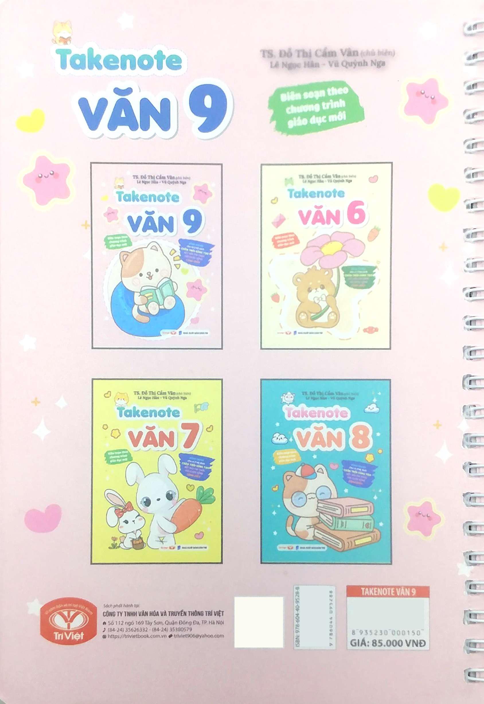 Sách - Takenote Văn 9