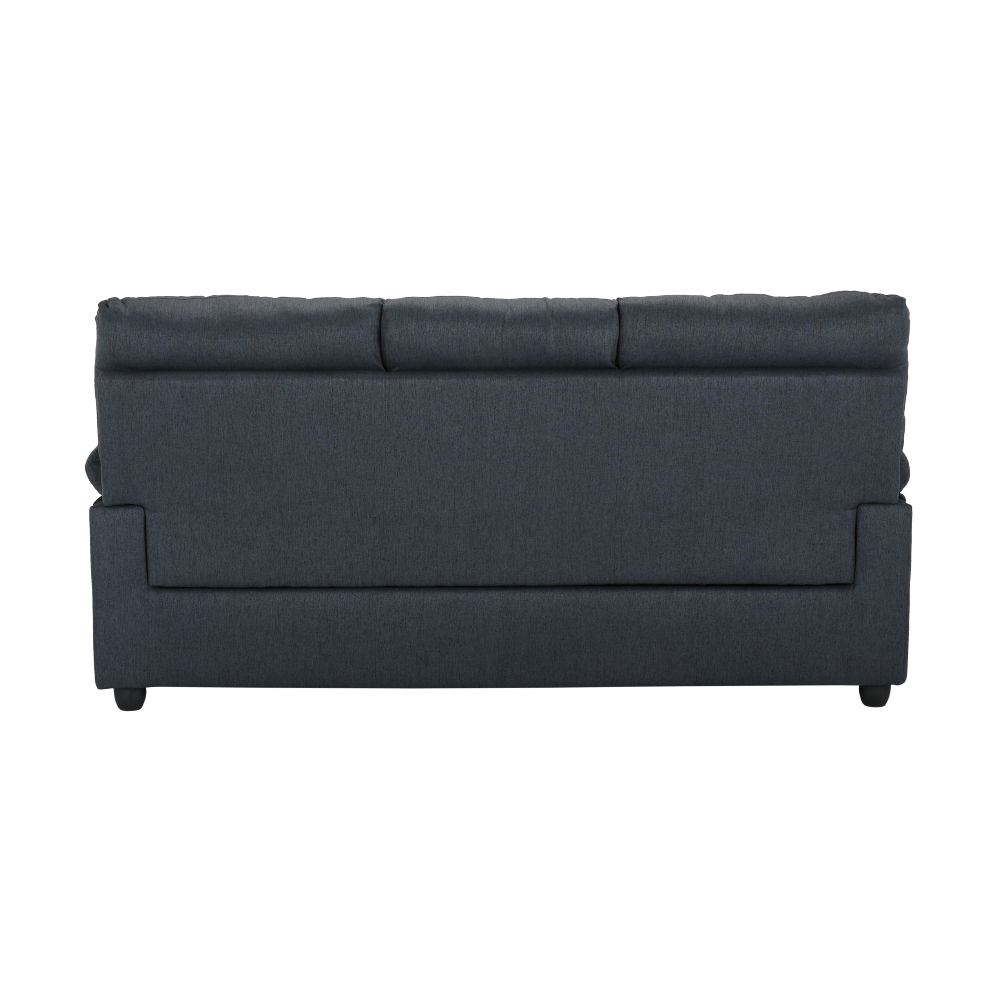 Ghế sofa 3 chỗ AUGUSTA khung gỗ, đệm bọc vải cao cấp xám đậm | Index Living Mall -  Phân phối độc quyền tại Việt Nam