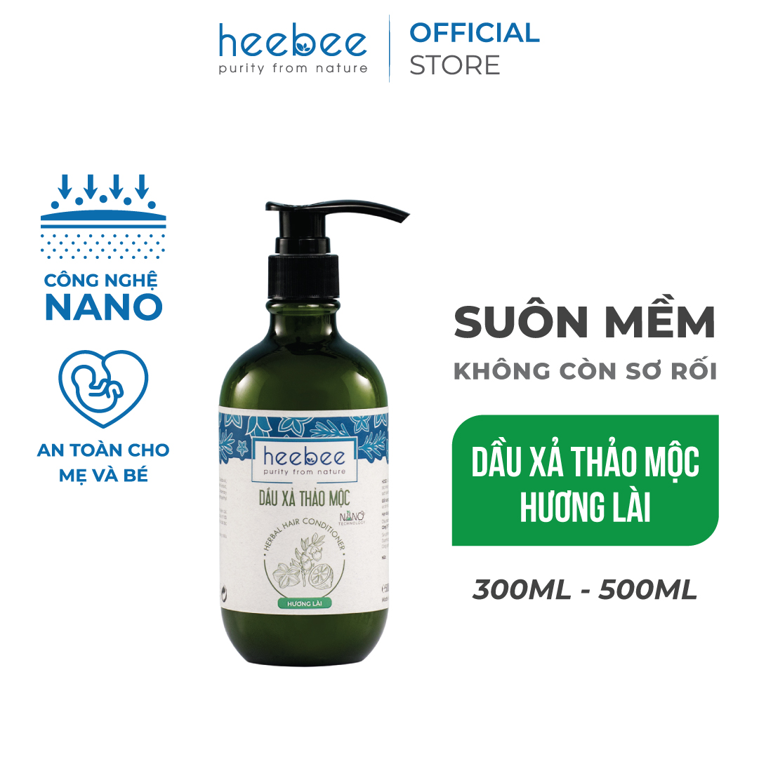 Dầu Xả Thảo Mộc Giảm Xơ Rối Heebee - Herbal Hair Conditioner 40ml-300ml-500ml