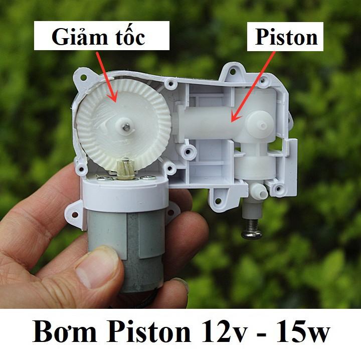 Bơm Piston 12v-15w hút chân không bơm rượu, xăng, dầu, hóa chất