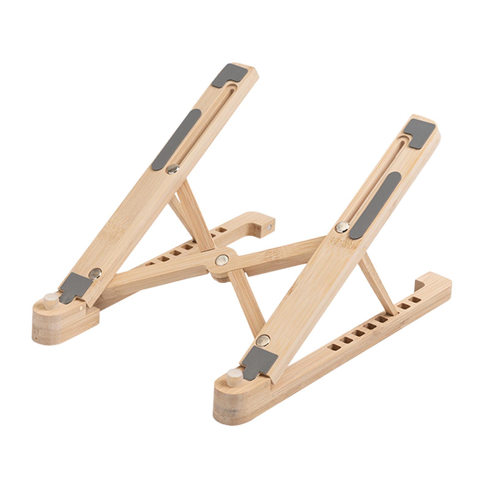 Laptop Stand Laptop Riser Holder Lightweight Folding Portable Universal 8 Height Adjustable Computer Stand Notebook Stand for Work Home Desk