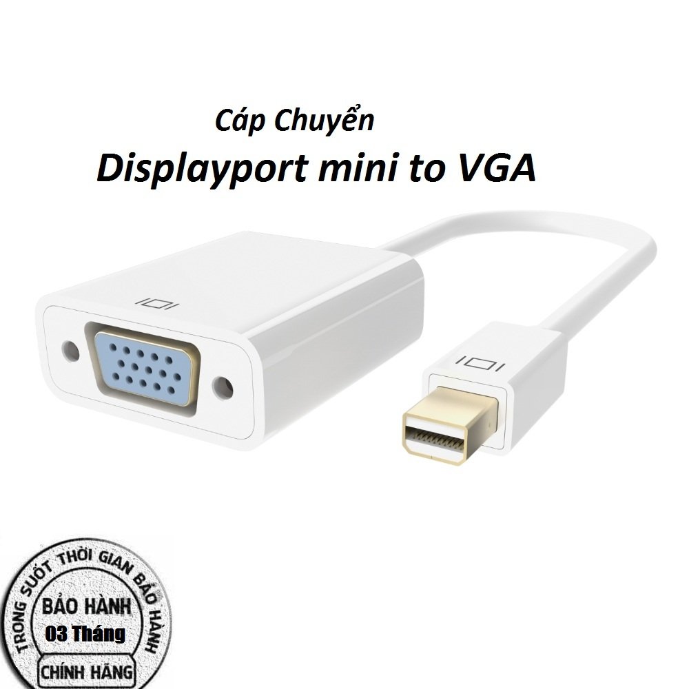 Displayport mini ra VGA- Hàng chính hãng