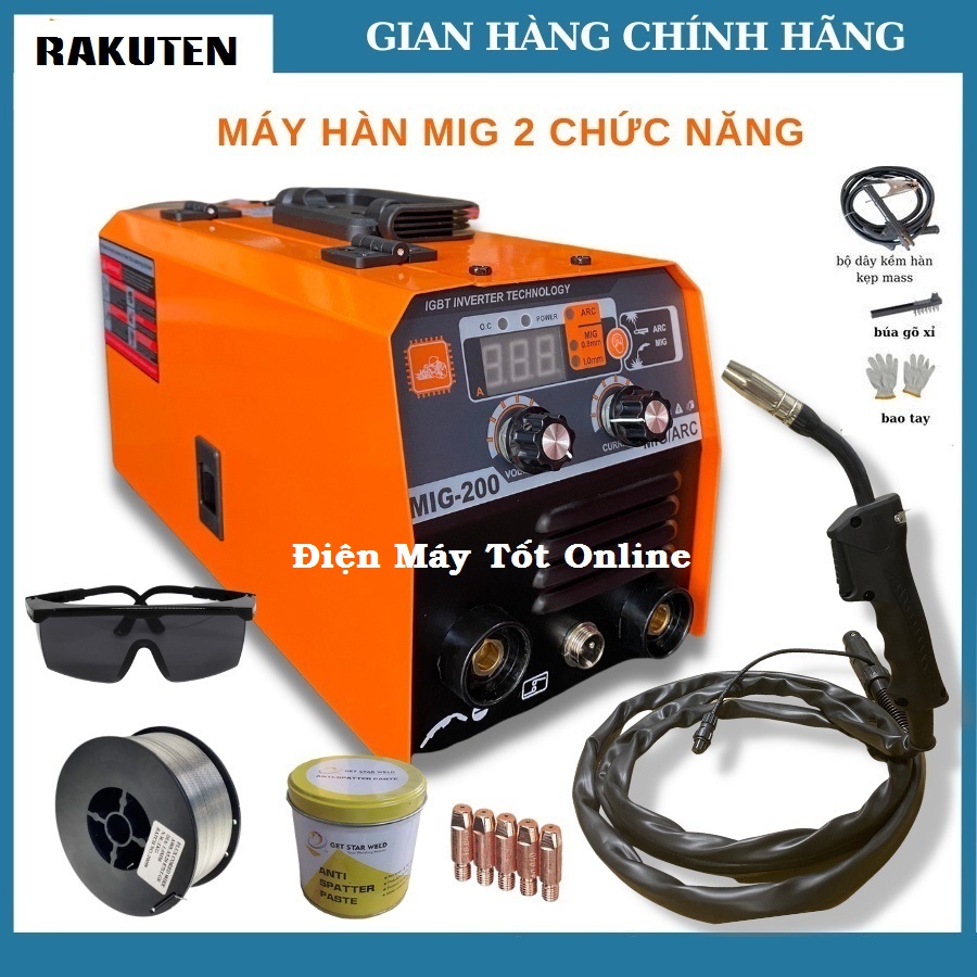 MÁY HÀN 2 CHẾ ĐỘ ARC/ MIG KHÔNG DÙNG KHÍ KADUSUN MÁY HÀN ĐIỆN TỬ ĐA CHỨC NĂNG- TẶNG KÈM CUỘN DÂY HÀN- HÀNG CHUYÊN DỤNG