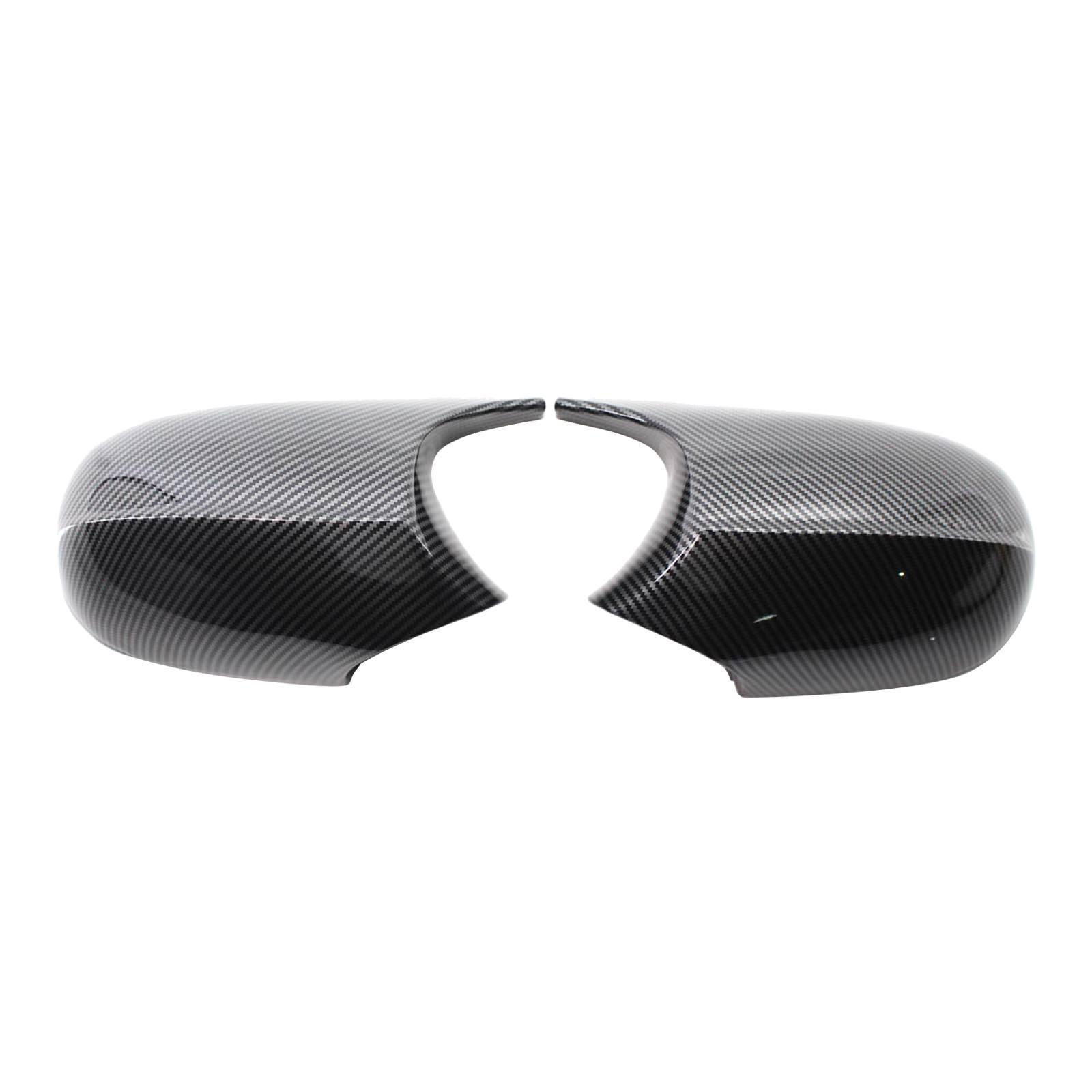 2 Pieces M3 Style Side Mirror Rearview Covers fits for BMW E90 E91 E92 E93