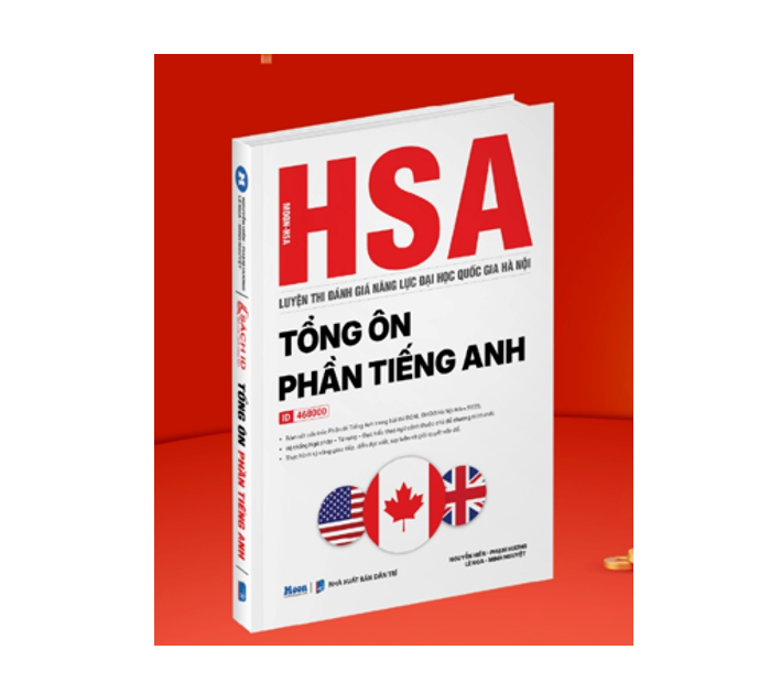 Sách - Tổng ôn phần tiếng anh, sách ôn thi đánh giá năng lực Hà Nội