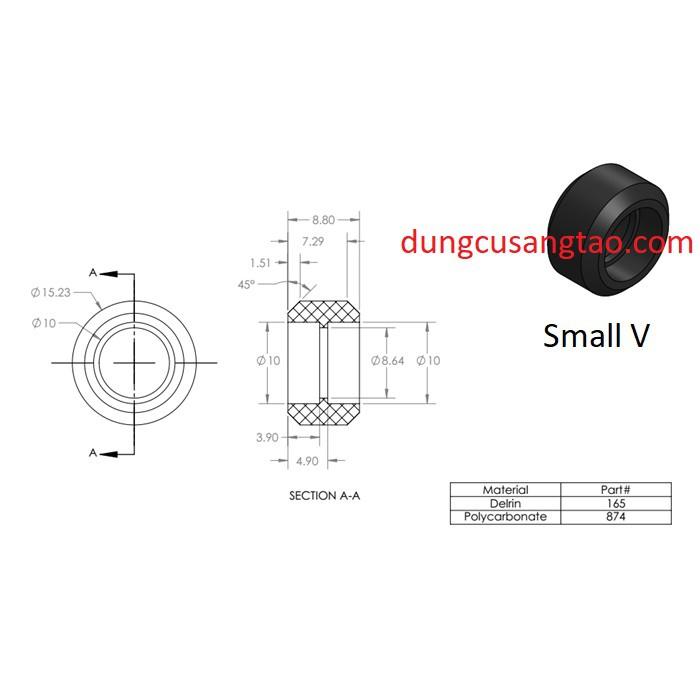 Bạc đạn trượt nhựa POM - Openbuilds