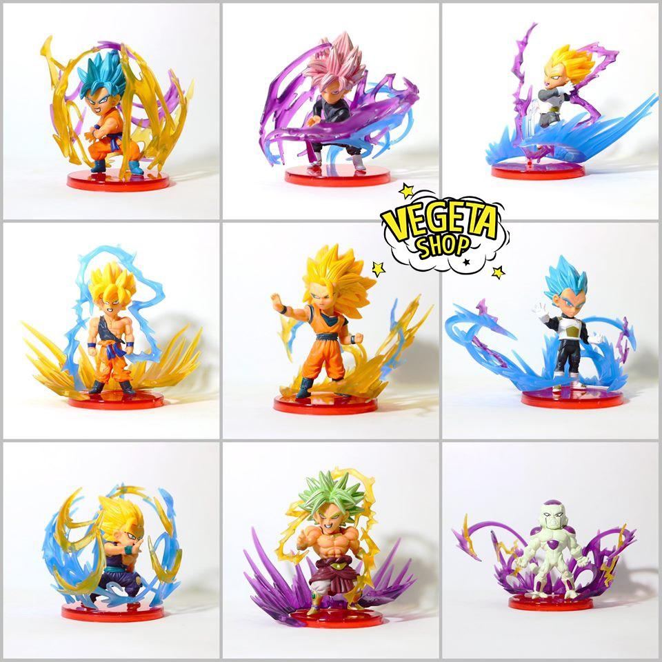 Mô hình Dragon Ball - Super WCF Burst - Goku Gohan Vegeta Frieza Broly Black Rose God Blue Fide SSJ SSJ3 - Cao 8,5cm