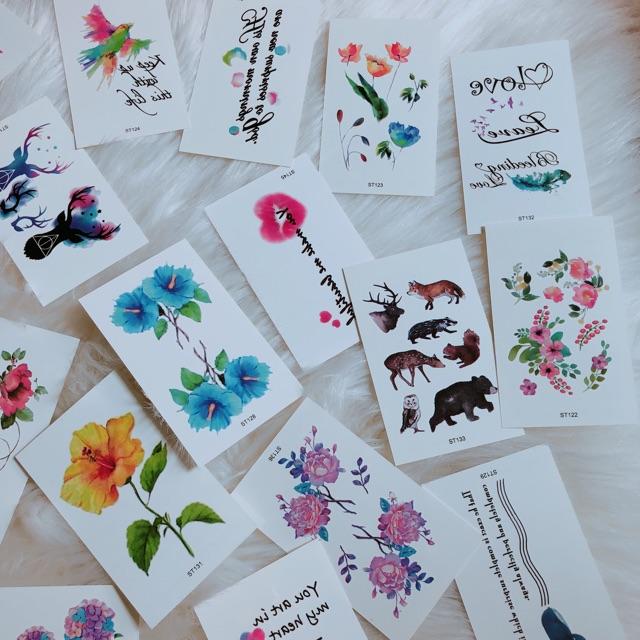 Set 30 hình xăm dán giá 50k