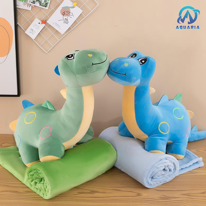 Combo Mền Gối Văn Phòng Đa Năng Tiện Dụng Kèm Chăn 3in1 Gối Đầu Hoặc Ôm Hình Khủng Long Đáng Yêu Nhiều Mẫu